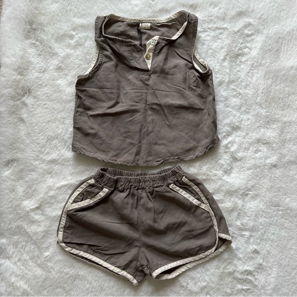 (NWT) Tank and short matching set. Cotton. Gender neutral. - Picture 1 of 4